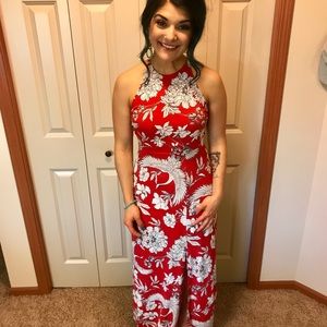 Express floral maxi dress